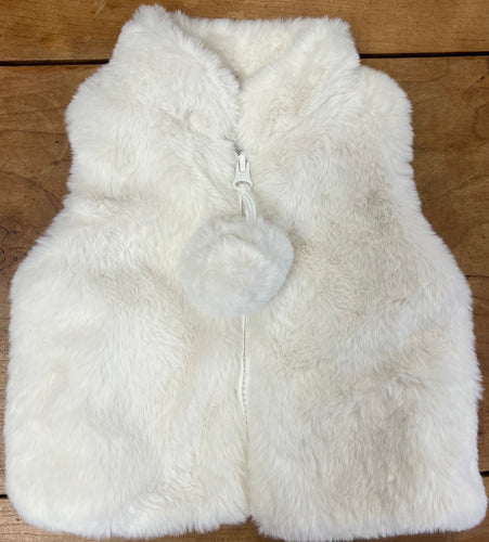 Pompon Faux Fur Vest