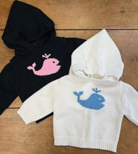 Load image into Gallery viewer, Whale Backzip Hooded Sweater
