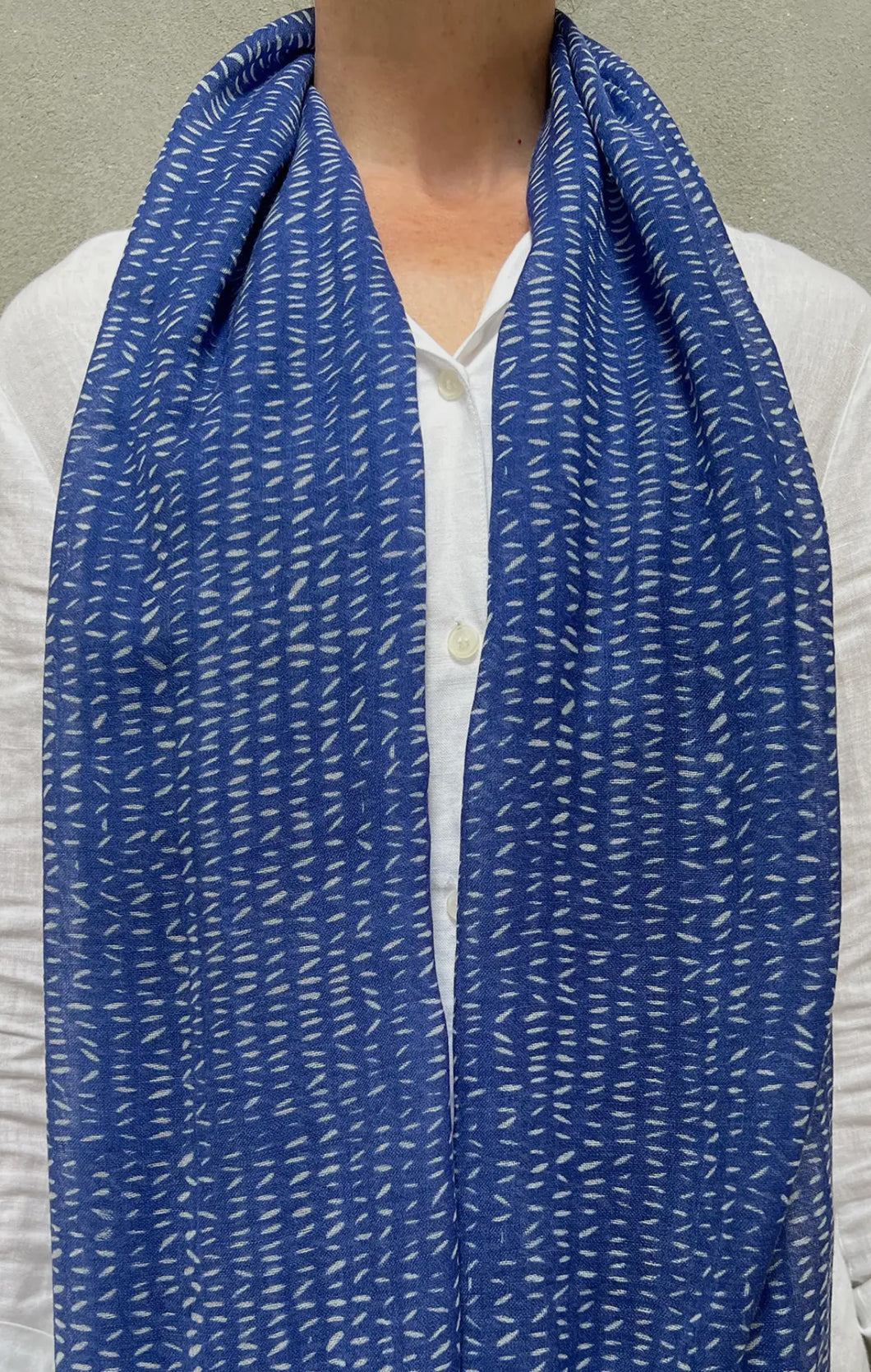 Indigo Wool Scarf