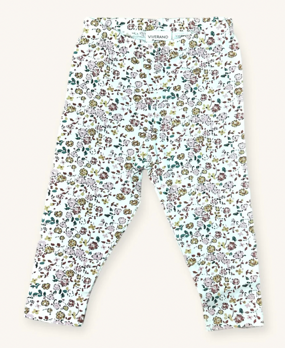 Floral Jersey Stretch Baby Legging Pants