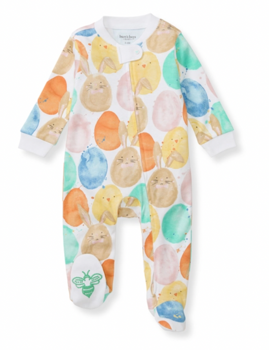 Easter Friends Organic Cotton Footie Pajamas