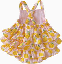 Load image into Gallery viewer, Lemon Sorbet / Muslin Ruffle Sunsuit