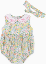 Load image into Gallery viewer, Organic Francis Floral Baby Romper + Headband