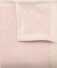 Load image into Gallery viewer, Harborview Herringbone Ballet Pink Mini Blanket