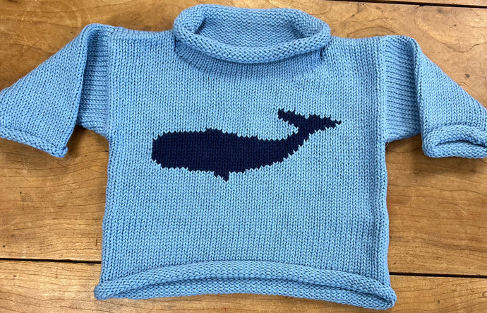 Blue Whale Rollneck Sweater