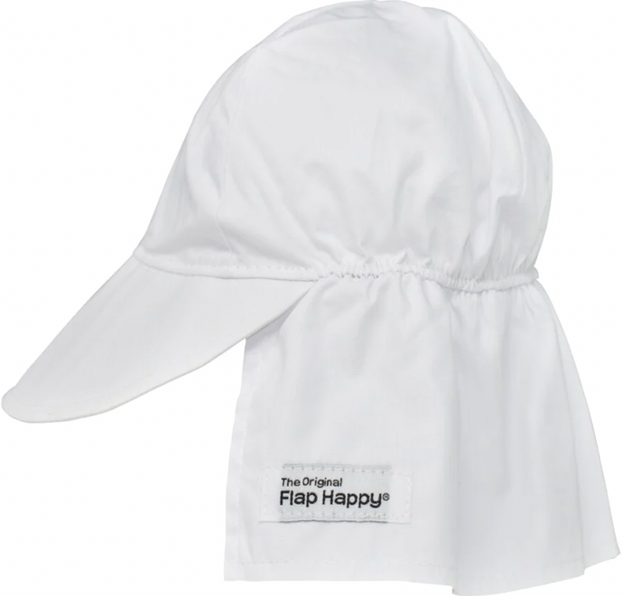 The Original Flap Happy White Hat UPF 50+