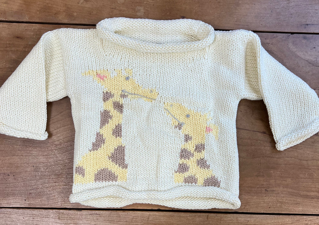 Giraffe sweater sales