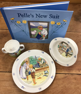 Pelle's New Suit Book and Dish Set