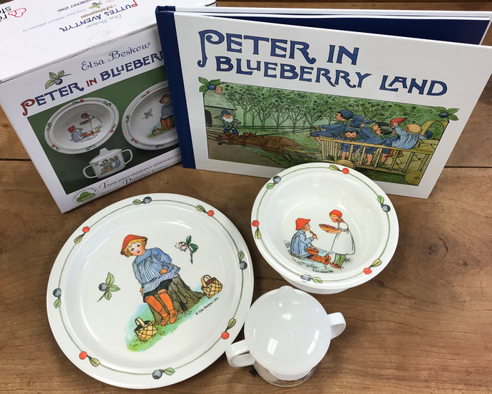 Peter in Blueberry Land Book and Dish Set
