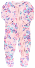 Load image into Gallery viewer, Pink Floral Footie