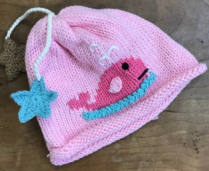 Pink Whale Hat