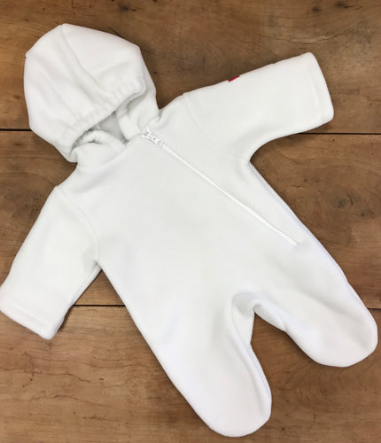 Widgeon Unisex Fleece Bunting White