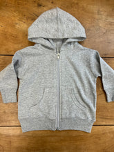 Load image into Gallery viewer, Grey Front Zipper Hoodie